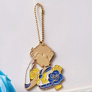 Sailor Uranus Stained glass style metal charm Keychain
